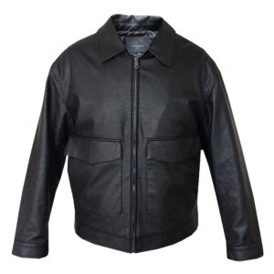 کت چرم مردانه مدل باکسی