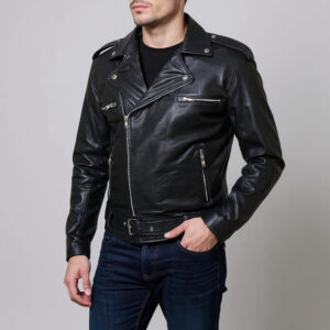 کت چرم مردانه مدل نگان