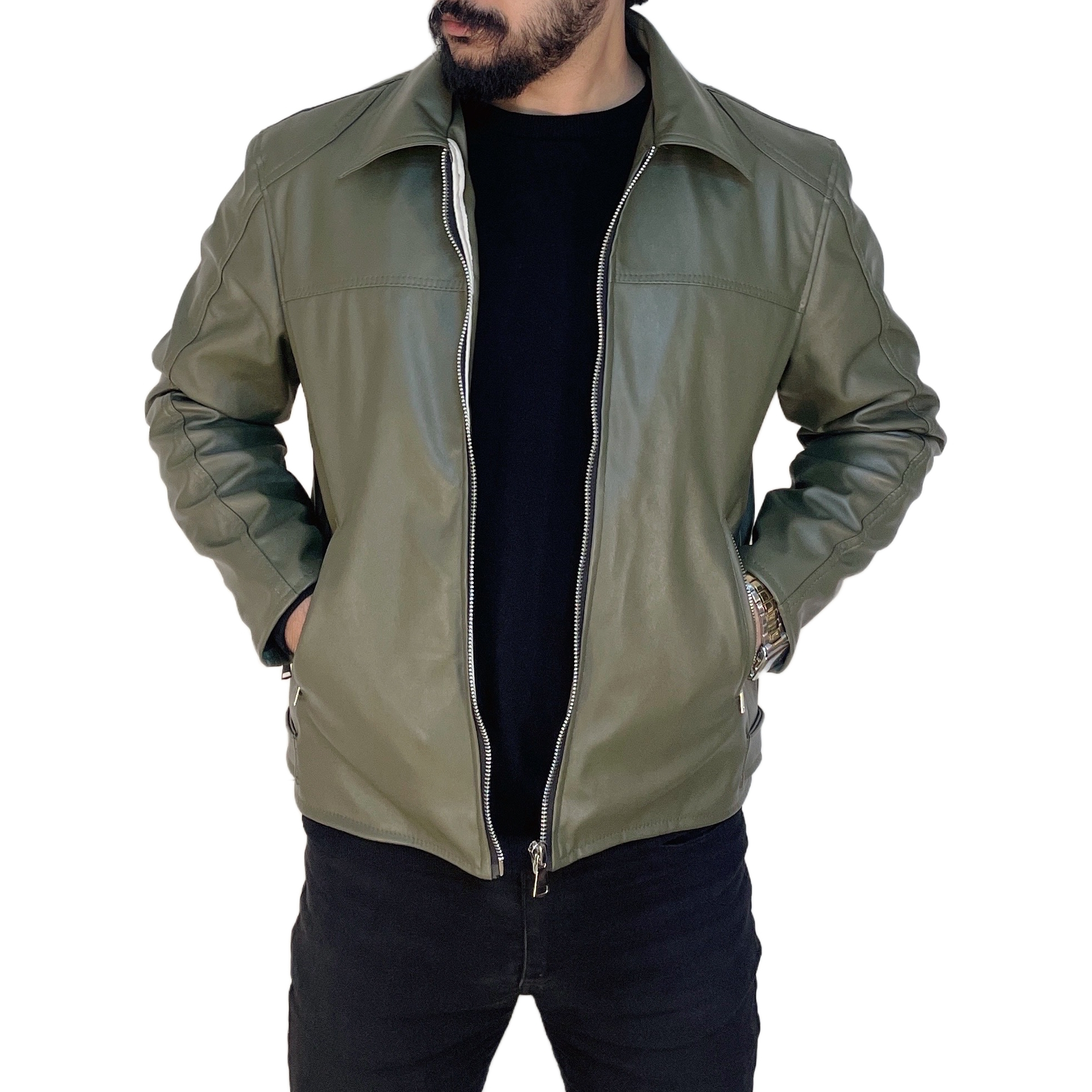 کت چرم مردانه مدل FELAMENT کت چرم مردانه مدل FELAMENT